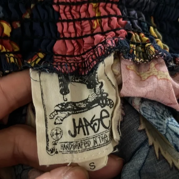 Jaase Leah Off The Shoulder Maxi Dress Womens Small Gypsy Bohemian Boho Festival - Picture 5 of 5